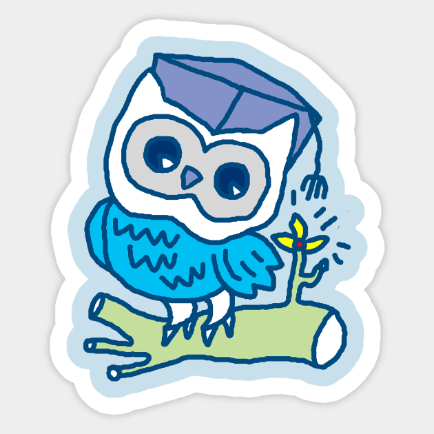 Owl Student Sticker by martinussumbaji